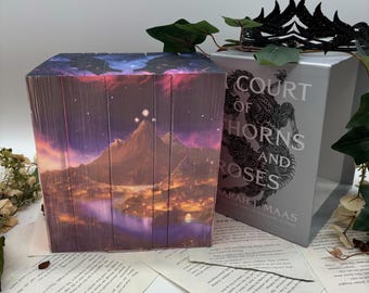 A Court of Thorns and Roses Series by Sarah J. Maas 5 Book – Special Edition Paperback with Custom Designed Edges