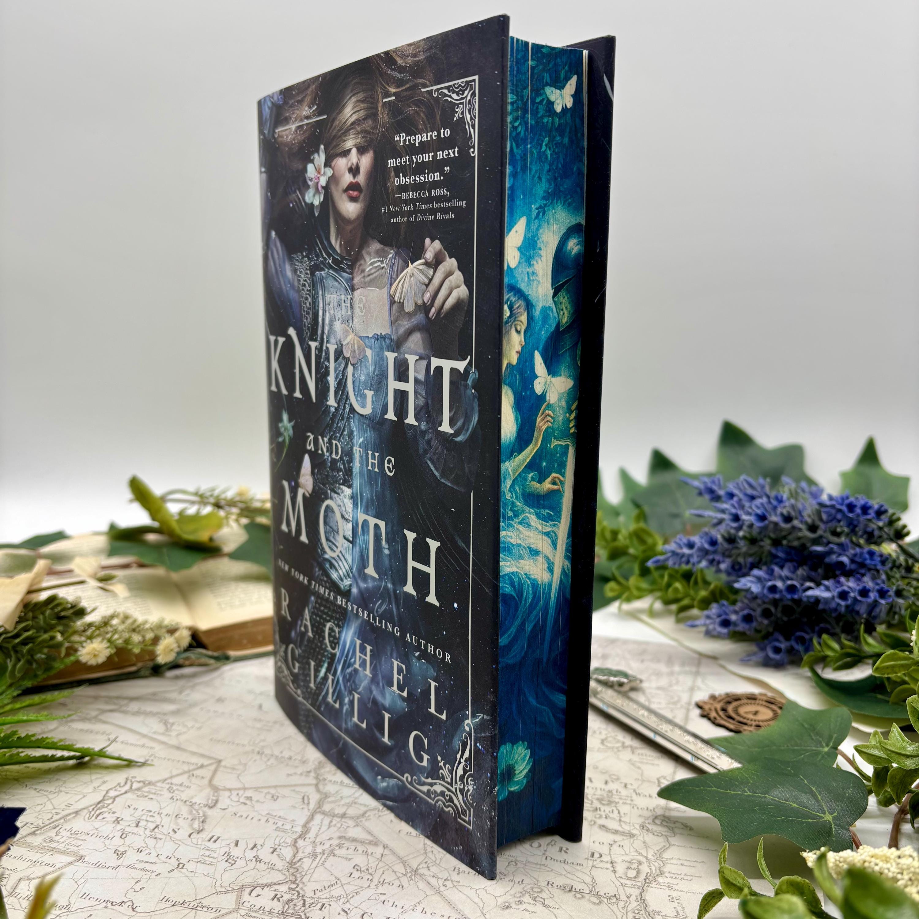 The Knight and the Moth by Rachel Gillig Hardcover Book with Custom Edges