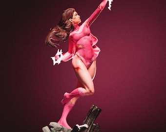 "Atom Eve Kunstharzfigur - handbemalt oder unbemalt - ""Superheld"" Sammler-Statue"