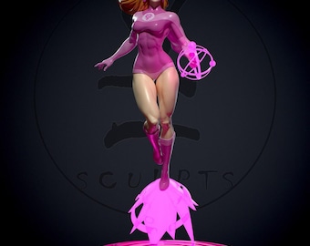 Atom Eve  Hand-Painted or Unpainted Resin Figure – Custom Superhero Collectible Statue''