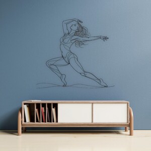 Laser Cut CNC Woman Silhouette Digital Art File - Wall Decor and Craft Template for Instant Download
