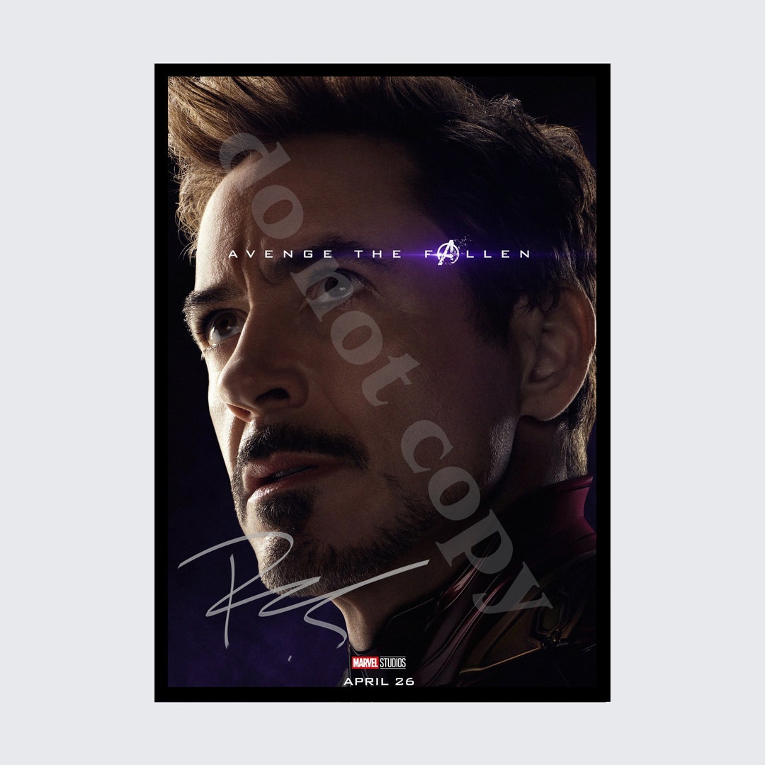 ROBERT DOWNEY JR Actor Autographed Cast Signed Film Poster Print Photo ...