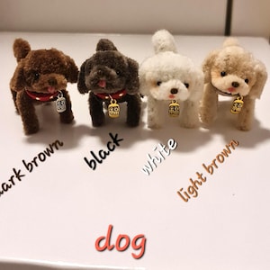 1/6 Scale Miniature doll for blythe&#39;s pet, bear, dog, rabbit, hug doll for blythe, needle felted pet, 2.5&quot;