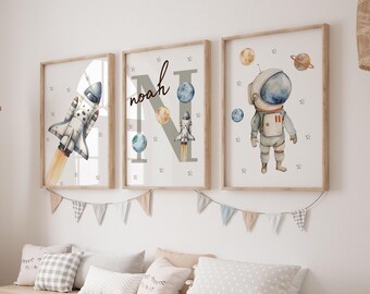ひ*ん様 宇宙テーマのアート作品セット 宇宙プリントセット：子供部屋の装飾、宇宙テーマ（フレームなし