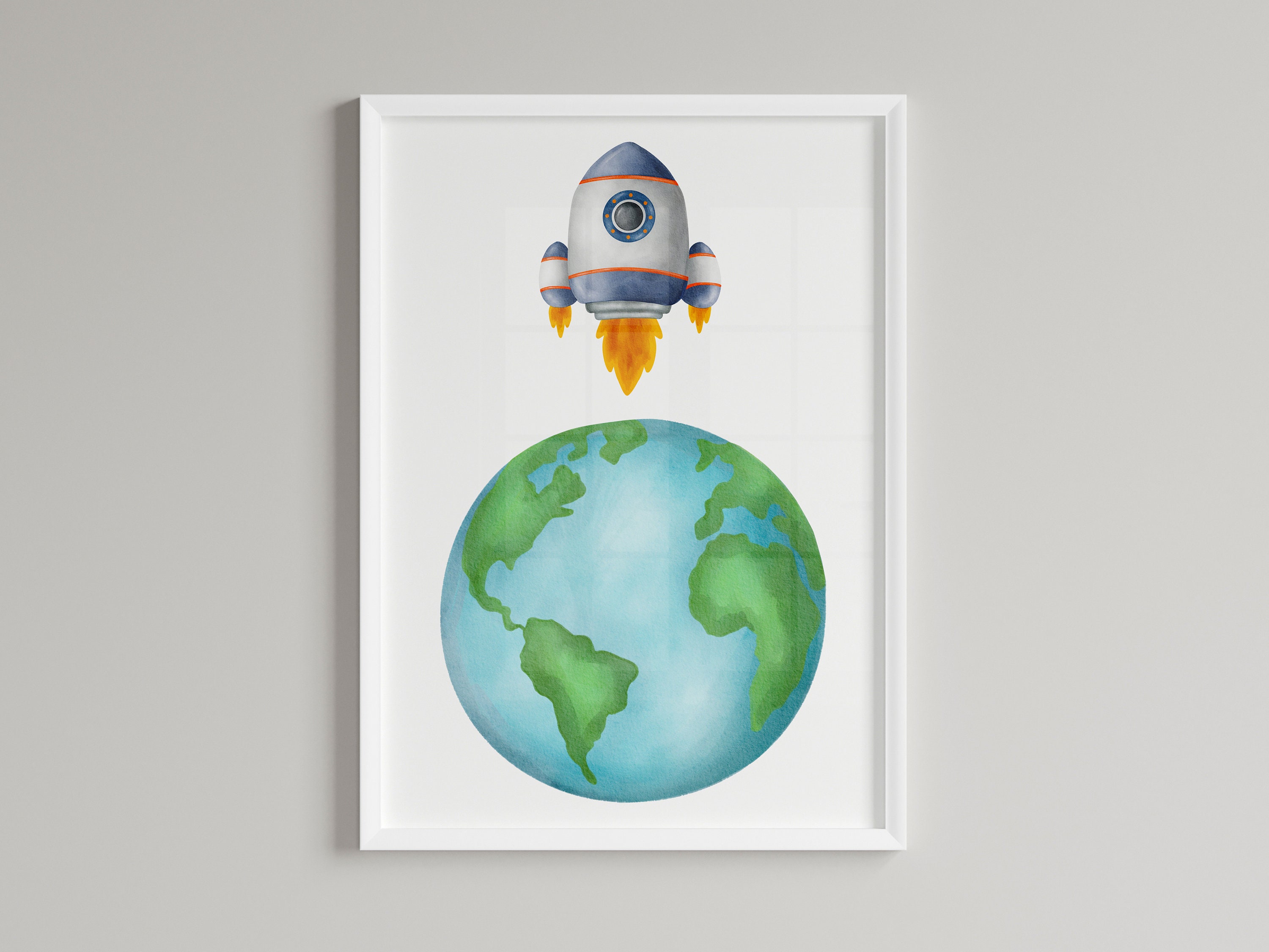 Space Nursery Prints, Outer Space Printable Wall Art Set of 3 for ...