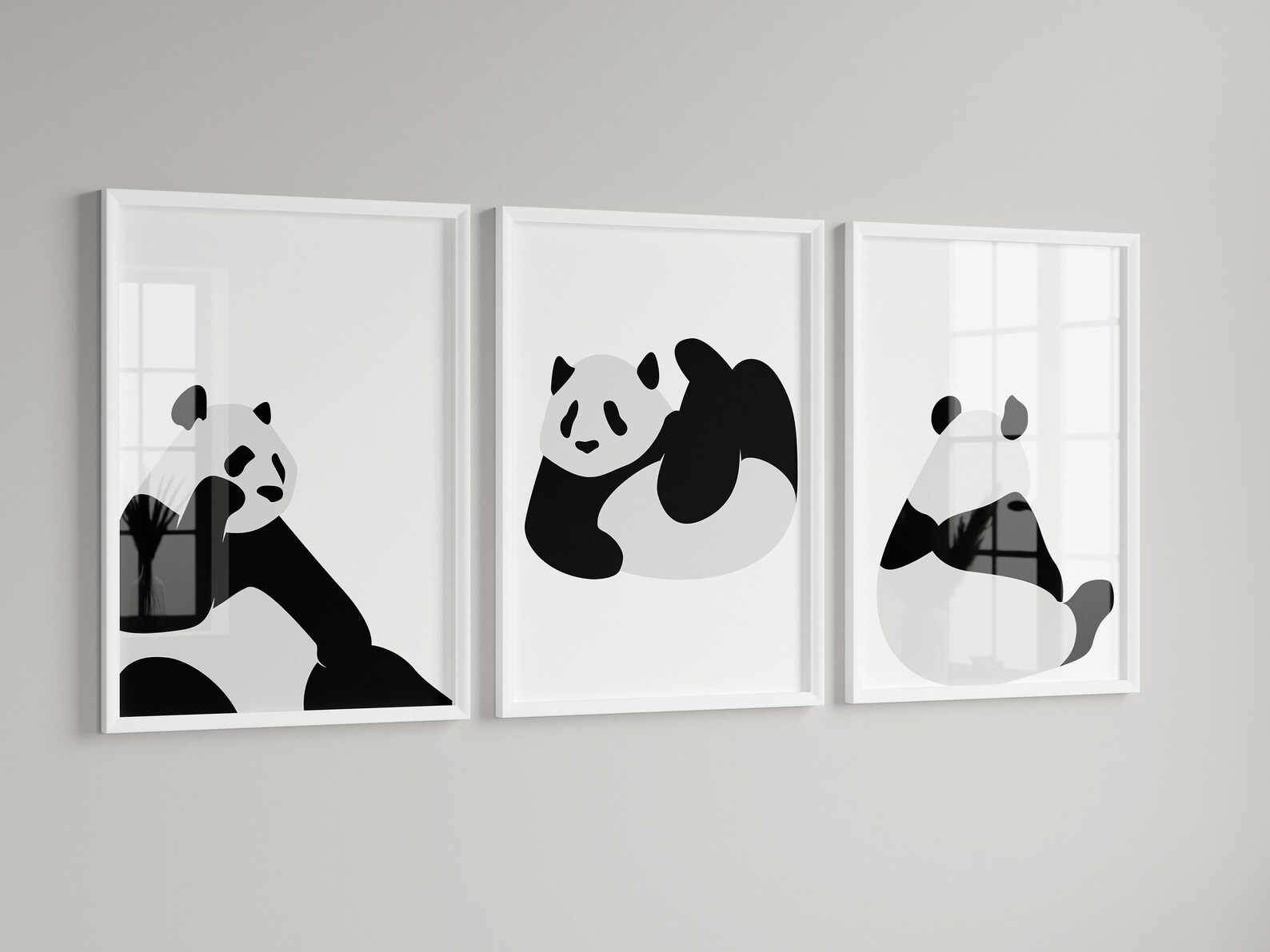 Panda Nursery Prints, Funny Animal Wall Art (digital Download) - Etsy
