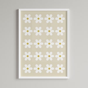 Daisy Print, Daisy Wall Art , Daisy Nursery Print, Personalised Name ...