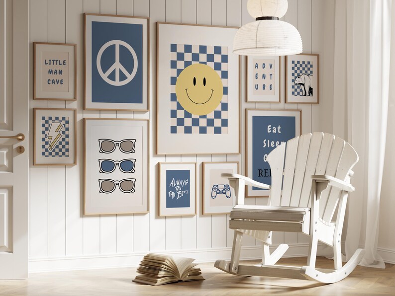 Kids Room Art Prints, Boys Trendy Digital Prints Set of 30 Mega Bundle ...