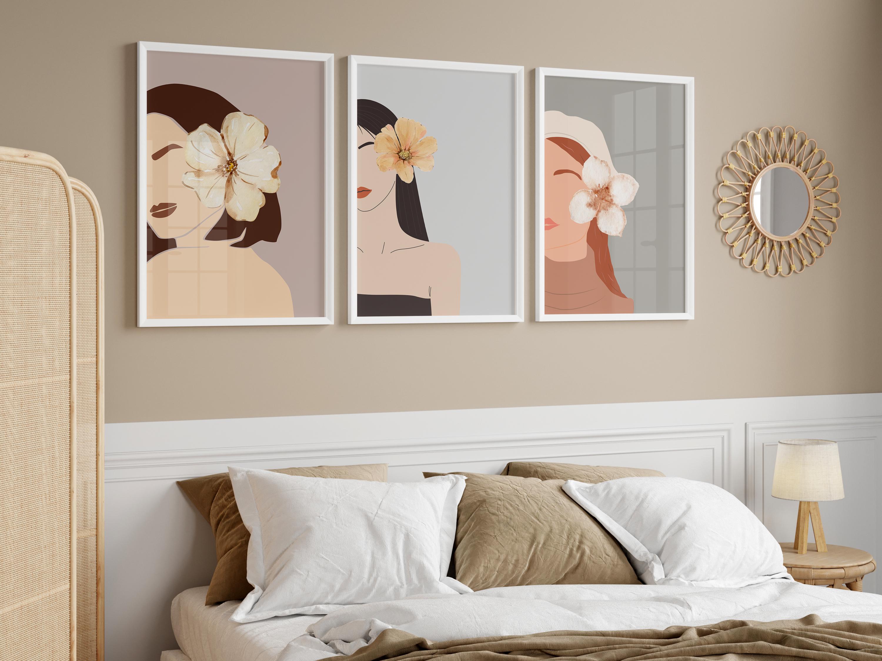 Girls Prints Set of 30, Woman Illustration Prints, Feminine ...