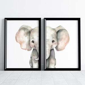 Elephant Nursery Prints , Baby, kids Printable Wall Art , safari wall Art prints, nursery wall art, elephant kids prints , elephant wall art