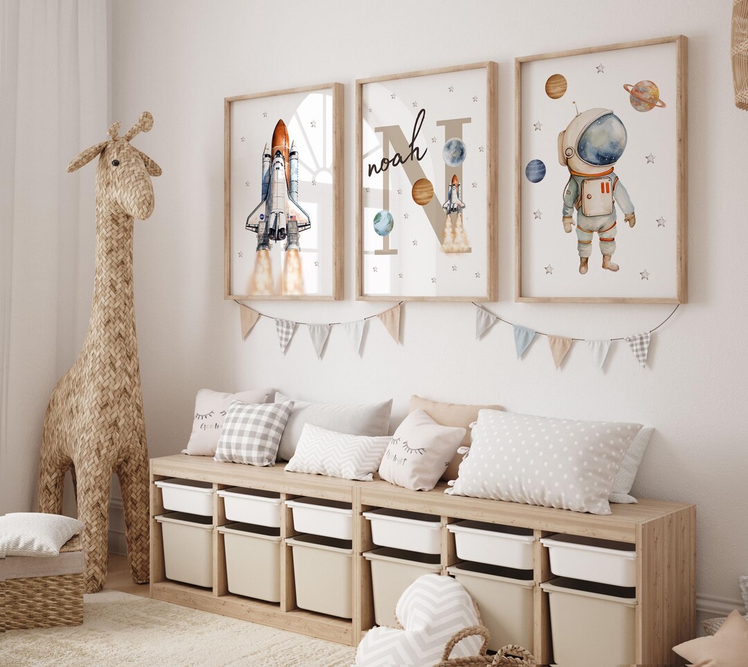 Space Nursery Prints, Outer Space Printable Wall Art for Nursery Decor ...