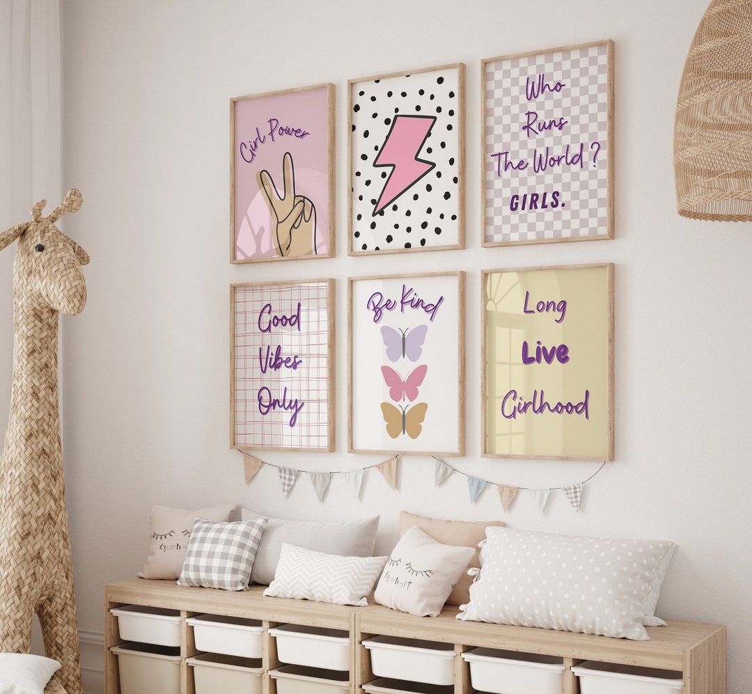 Teen Girl Wall Art Prints, Who Runs the World? Girls, Trendy Wall Art ...