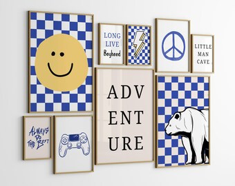 Kids Room Art Prints, Boys Trendy Digital Prints Set Of 30 mega bundle wall art , Boy's Room Wall Art , Nursery Wall Art, Toddler Room Decor
