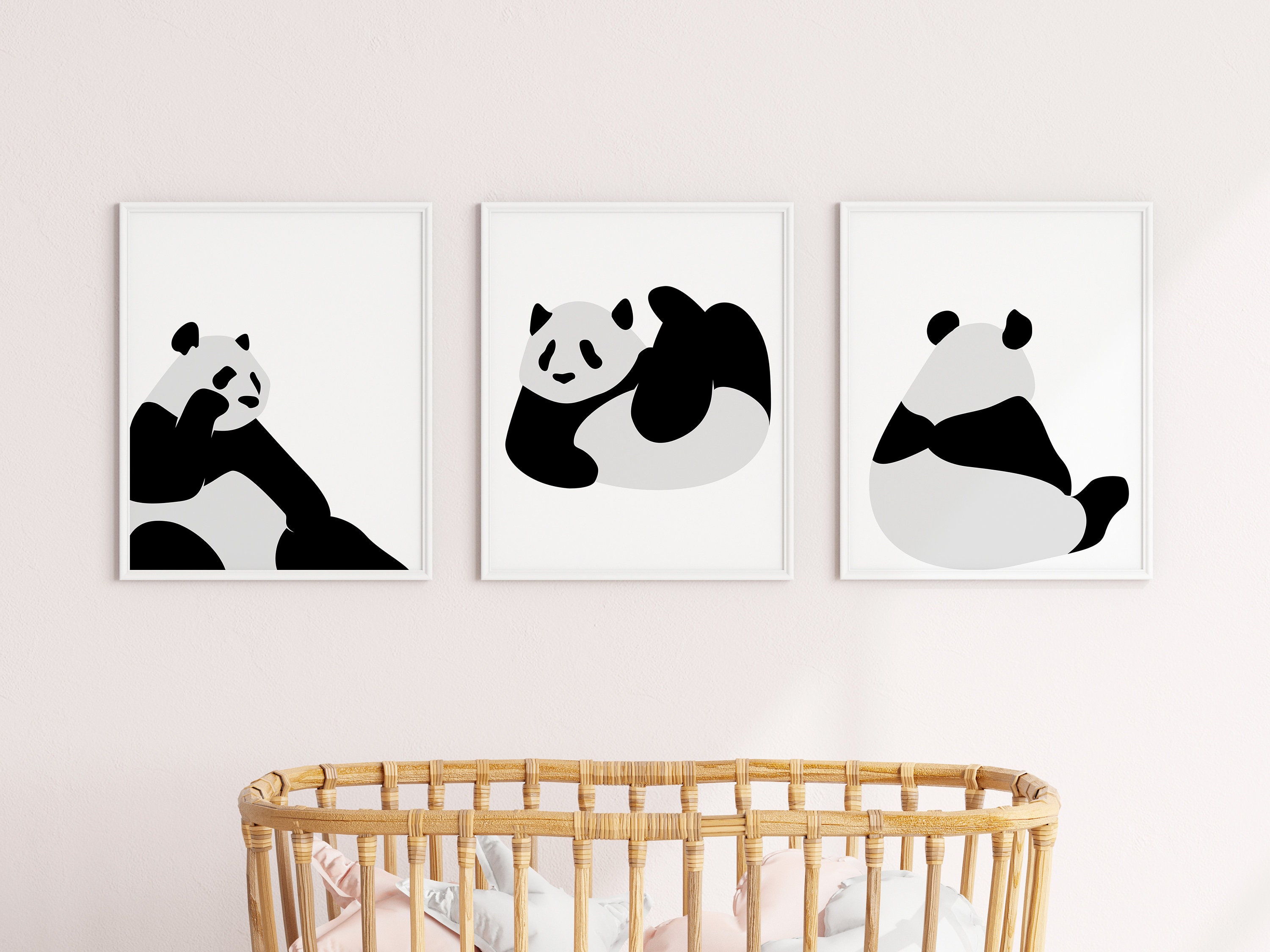 Panda Nursery Prints, Funny Animal Wall Art (digital Download) - Etsy