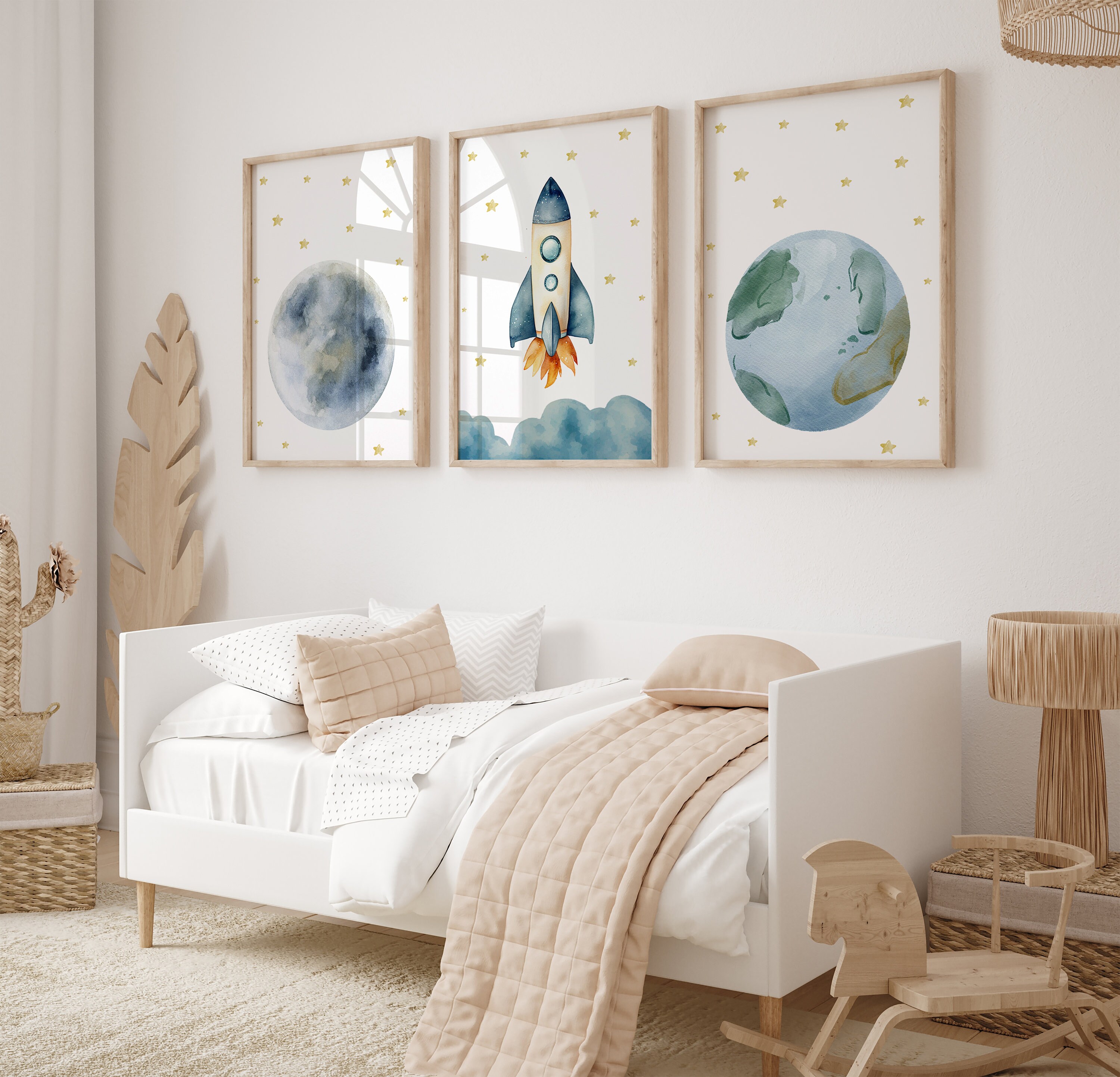 Space Nursery Prints,outer Space Printable Wall Art Set of 3 for ...
