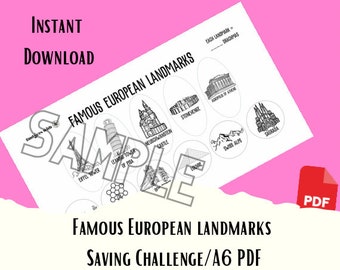 Spar-Challenge|Spar-Challenge|Budgetplan|Schulgeld|Spar-Challenge|A6 digital download| Druckbar|Minimal Design| Sinkende Mittel