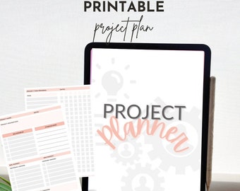 Project Planner Printable | Project Planner PDF | Project Planning | Project Planner | Project Plan Bundle | 2024 Project | Project Plan