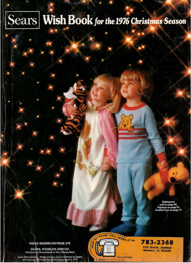 Sears Christmas Catalog 1976, Sears Wish Book 1976, Vintage Sears