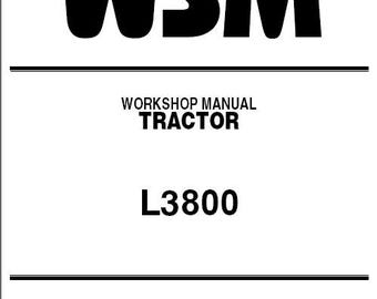 Kubota L3800 ( L 3800 ) Tractor WSM Service Repair Workshop Manual