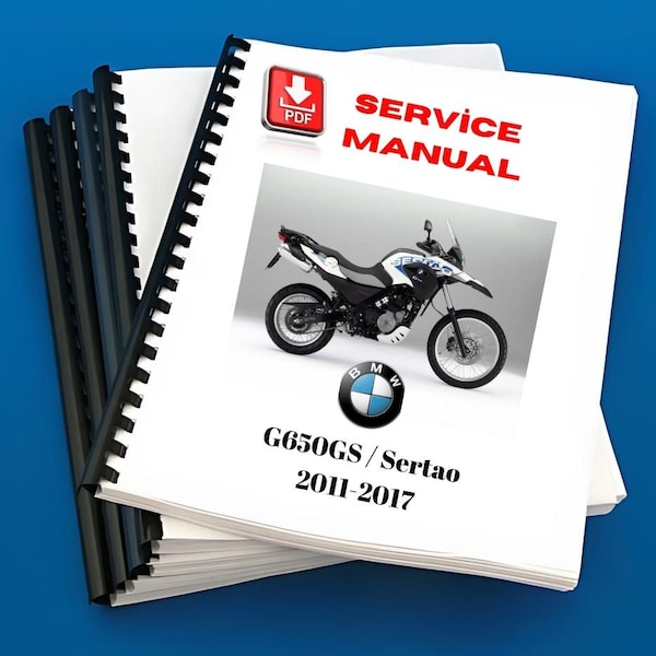 BMW G650GS / Sertao Workshop Service Repair Manual 2011 2012 2013 2014 2015 2016 2017 R13 G 650 GS