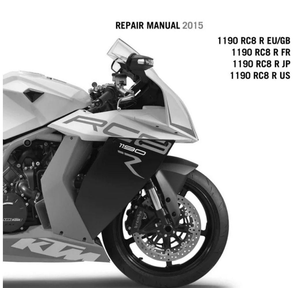 KTM RC8 RC8R 2009-2013 サービスマニュアル　CD-R KTM RC8 RC8R 2009-2013 サービスマニュアル CD-R
