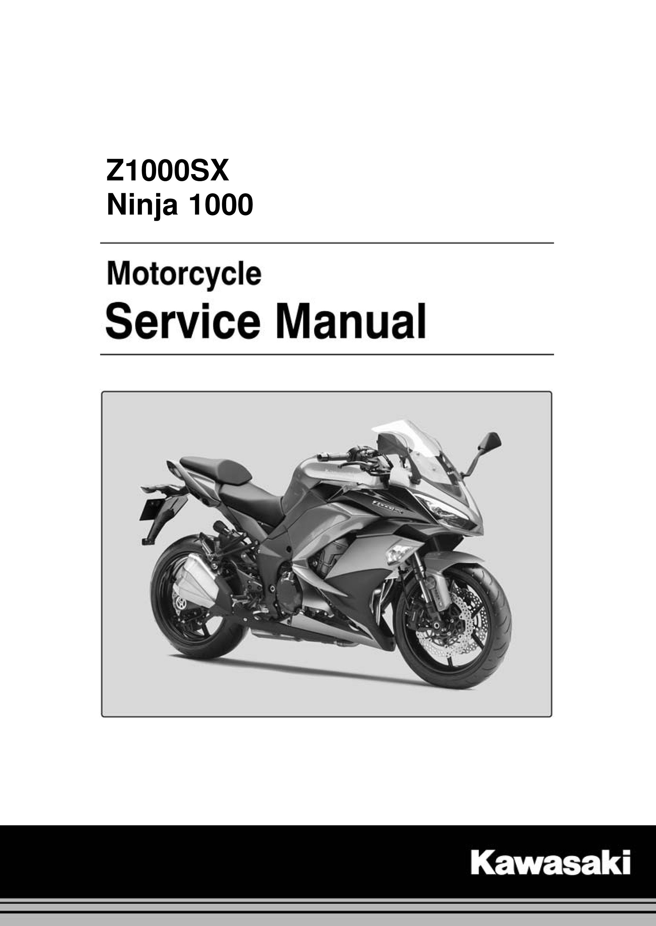 2017-2020 Kawasak Ninja Z1000SX Z1000 SX Service Manual PDF