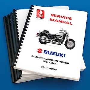 Suzuki VL800 Intruder Volusia 2001 2002 2003 2004 Service Repair Shop Manual