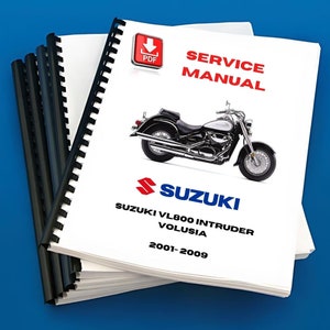 Suzuki VL800 Intruder Volusia 2001 2002 2003 2004 Service Repair Shop Manual