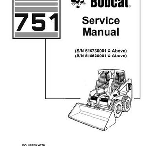 Bobcat 751 Skid Steer Service Repair PDF Instant Download Original Factory Service Repair Manual