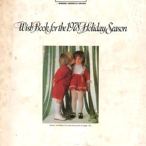 1978 Sears Holiday Season, Sears Wish Book 1978, Vintage
