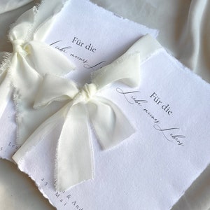 Ehegelübde Heft Für euer Eheversprechen Hochwertiges Baumwollpapier Veredelt mit Chiffonband personalisiert A5 für eure Hochzeit Set (2 Hefte)