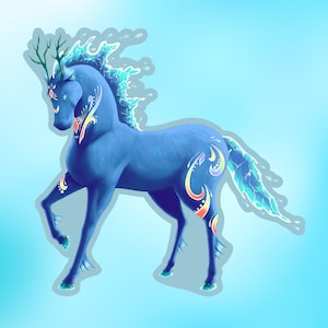 Sea Horse Fantasy Wasserdichter Aufkleber