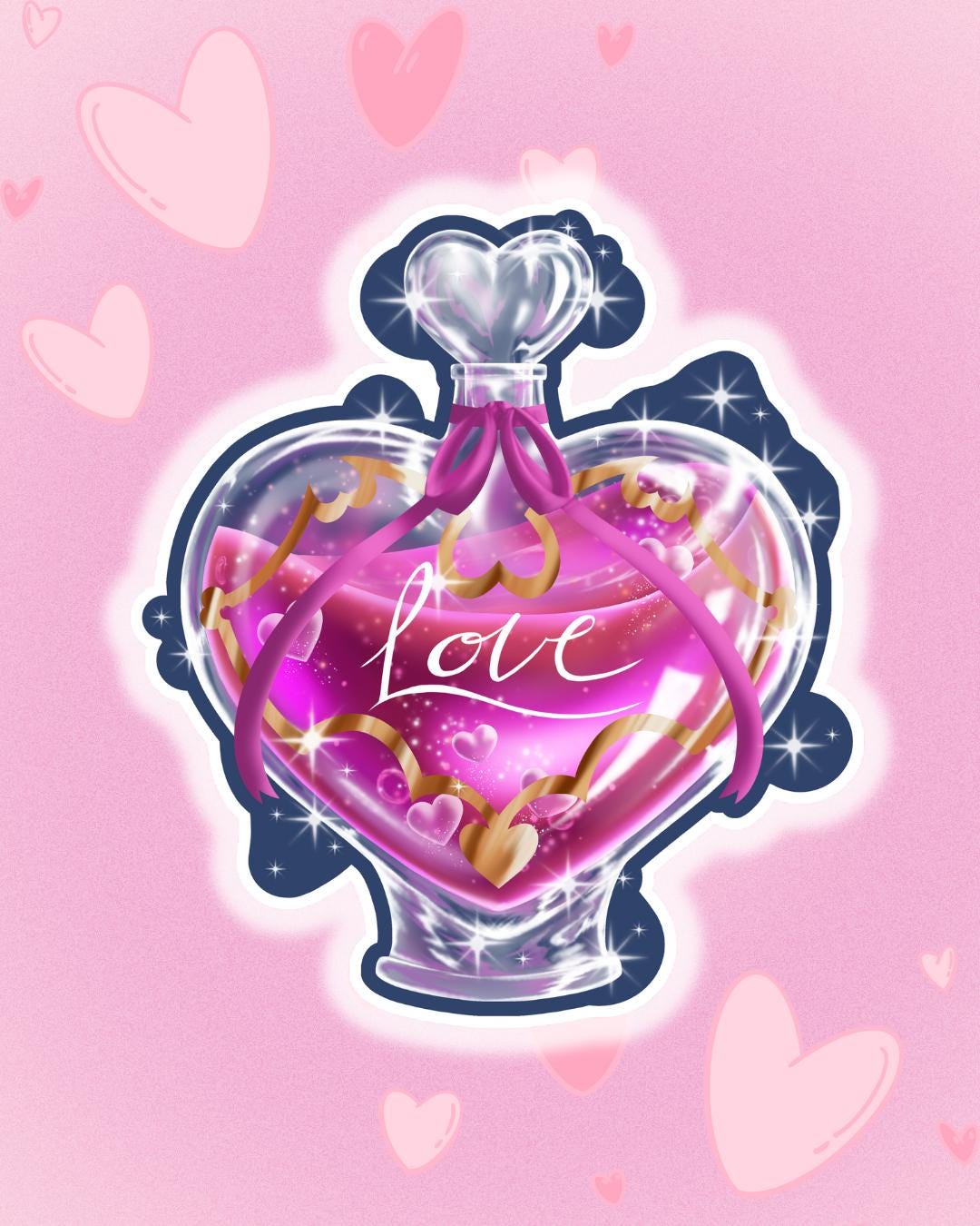 Love Potion Sticker | Halloween Sticker | Fantasy Sticker | Potion - Etsy