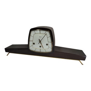 1966 Westminster Chime windup Mantle Table Clock by Mauthe