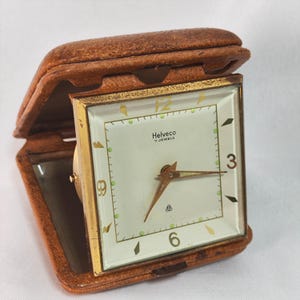 HELVECO Swiss-Made Premium Travel Alarm Clock 7 Jewels