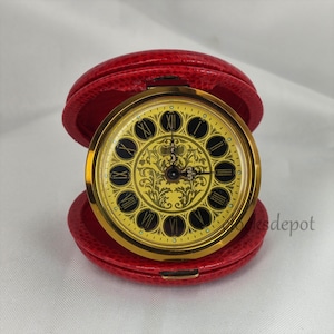 1970’s French folding travel alarm clock Solo