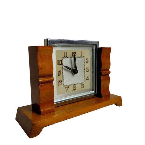 1948 French Alarm Clock or Bedside Alarm Clock Bayard