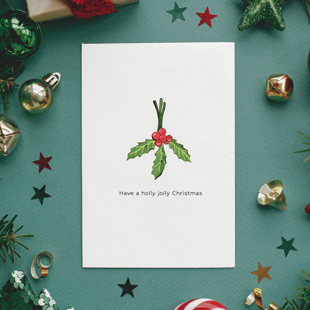 Have A Holly Jolly Christmas Card 