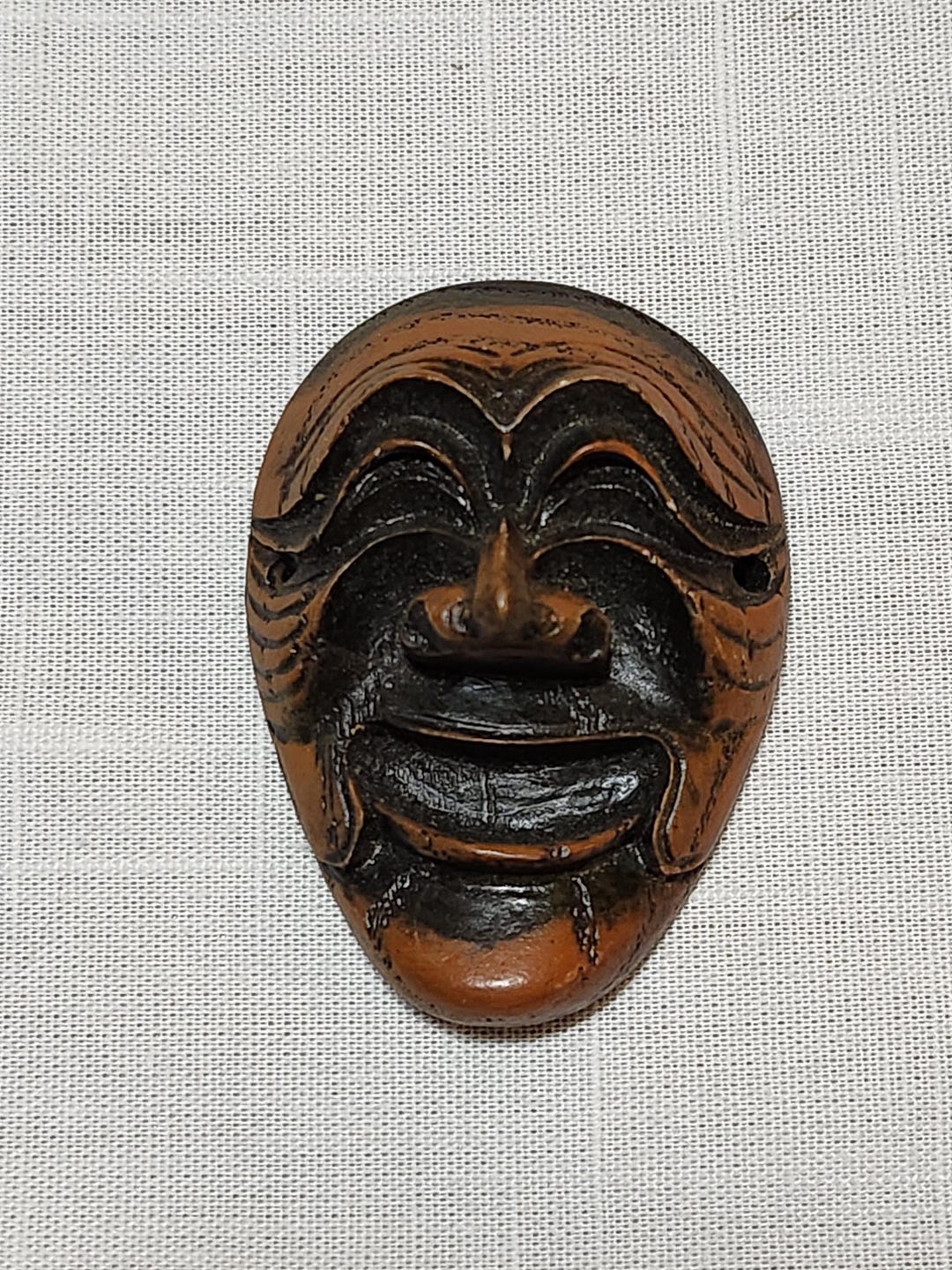 Vintage Miniature Wooden Korean Traditional Theater Mask Yangban Yal ...
