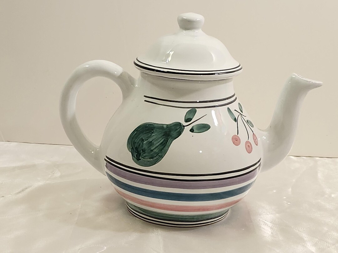 Vintage Caleca Italian Pottery Teapot 