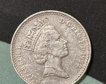 10 peniques (1992) Isabel II