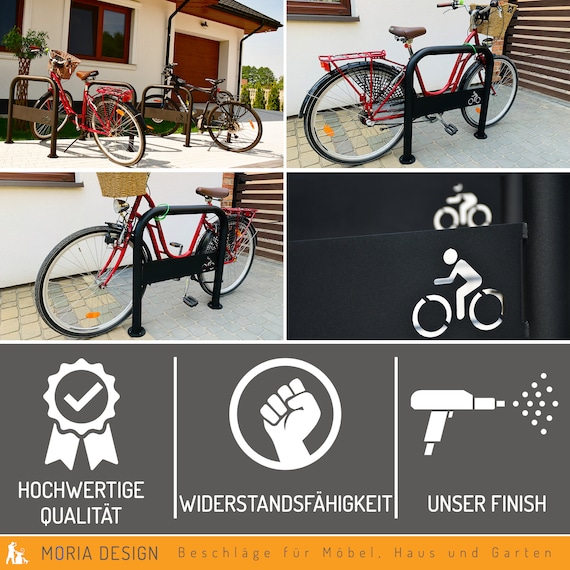 Fahrradstnder 36 cm Bodenparker fr 2 Fahrrder | Stabiler Fahrradhalter  fr Fahrrder, E-Bikes, Mountainbikes | verzinkt, pulverbeschichtet -  Etsy.de
