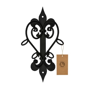 Flagpole Wall | Flagpole for house wall | forged stable flagpole with holder for 2 flags | Accessories for house, garden, balcony & garage