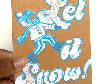 Let It Snow Greeting Card