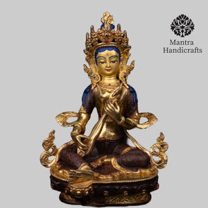 22Cm Saraswati Statue | Handmade in Nepal by Nepali Artist | Hindu Goddess of Knowledge, Music, Art, Nature