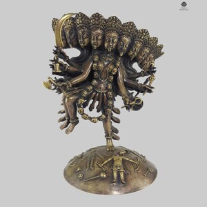 Handmade Oxidized Brass Kali Statue: Goddess of Time & Transformation