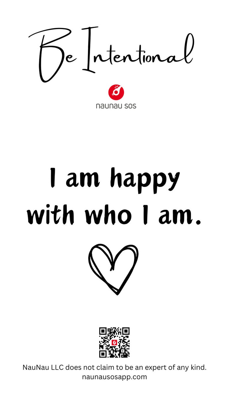 Printable Digital Download - Be Intentional - Words of Affirmation ...