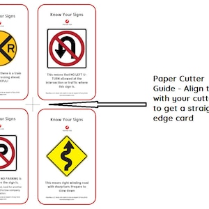 Afdrukbare digitale gemeenschapsborden - Ken uw borden (verkeers) Flashcards
