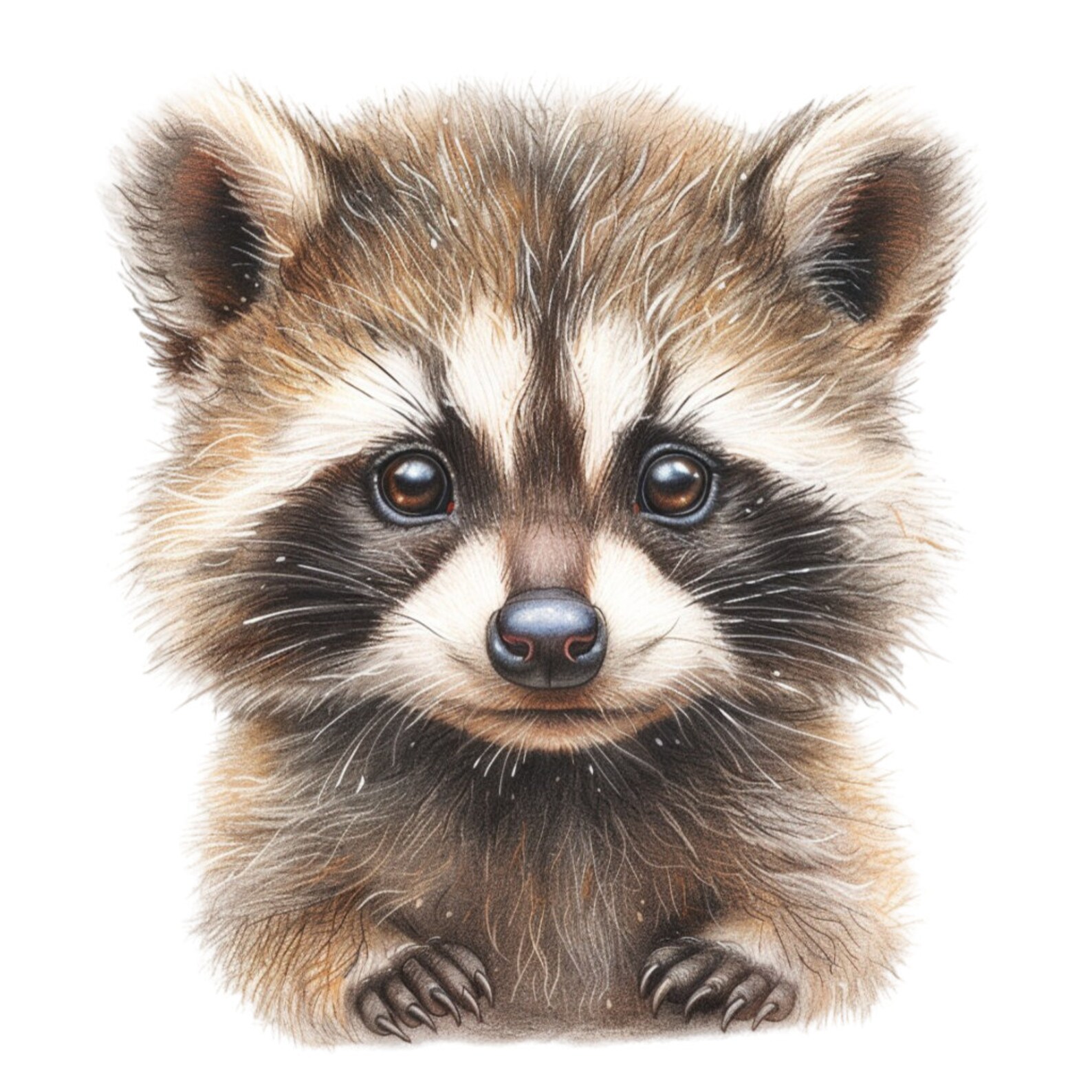 16 Cute Baby Raccoon Clipart Bundle, 16 High-quality JPG, Craft Art ...