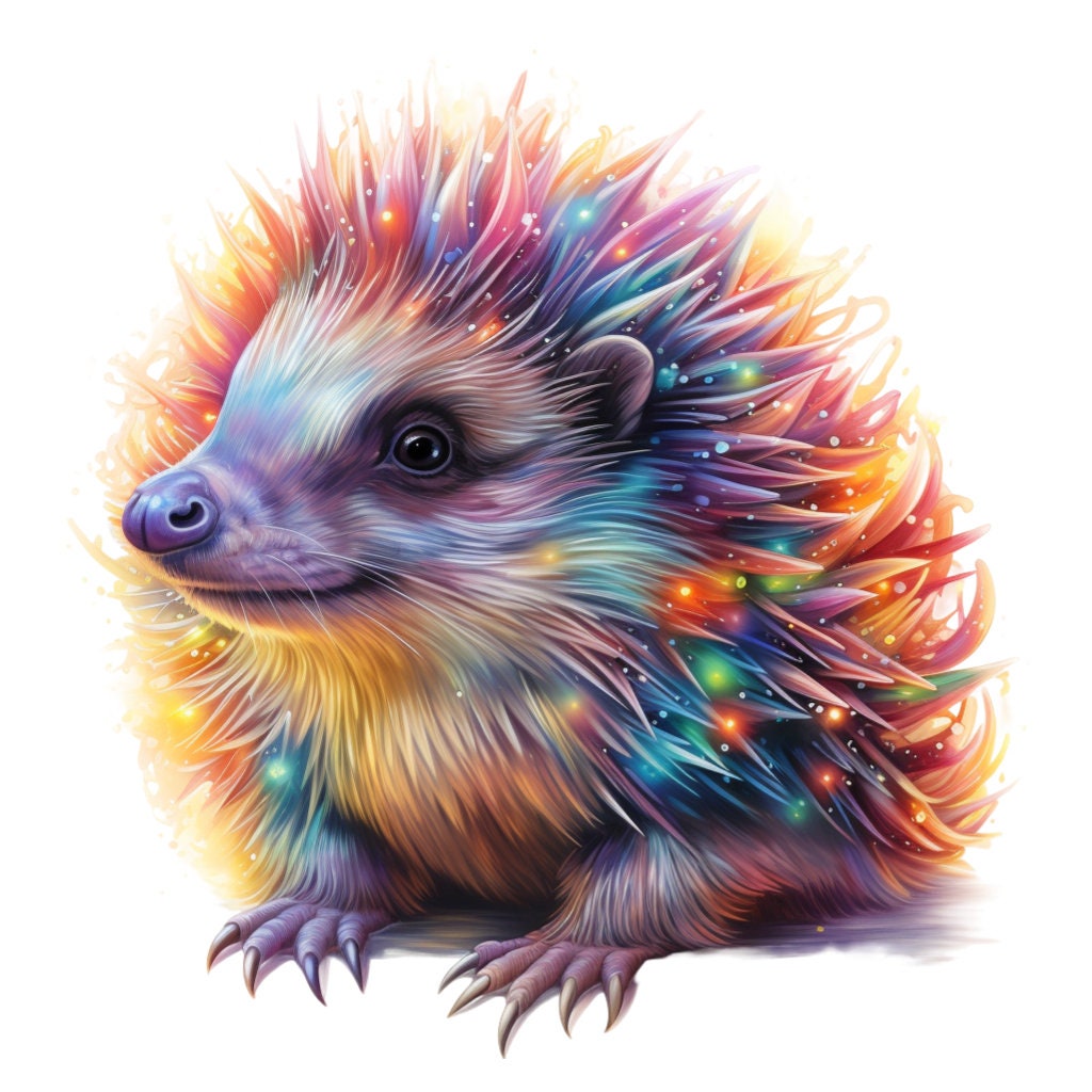 Cosmic Hedgehog Clipart Bundle, High-quality JPG, Craft Art, Card ...